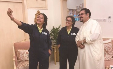 سليمان القصار مع فرح شعبان وسناء الغملاس﻿