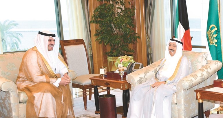 صاحب السمو الامير الشيخ صباح الاحمد مستقبلا د.محمد الهاشل﻿