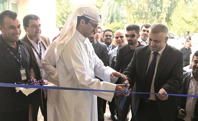 قنصلنا العام في أربيل د.عمر الكندري خلال افتتاح مستشفى حلبجة﻿