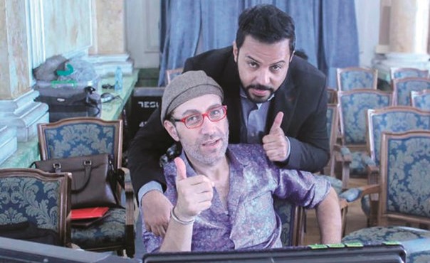 الفنان والمنتج طلال السدر مع المخرج محمد لطفي﻿
