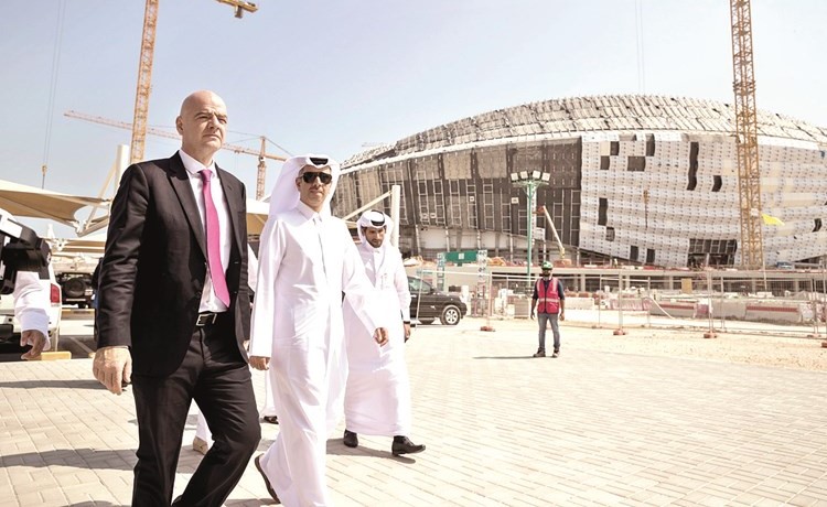 إنفانتينو يشيد بمشاريع مونديال قطر 2022