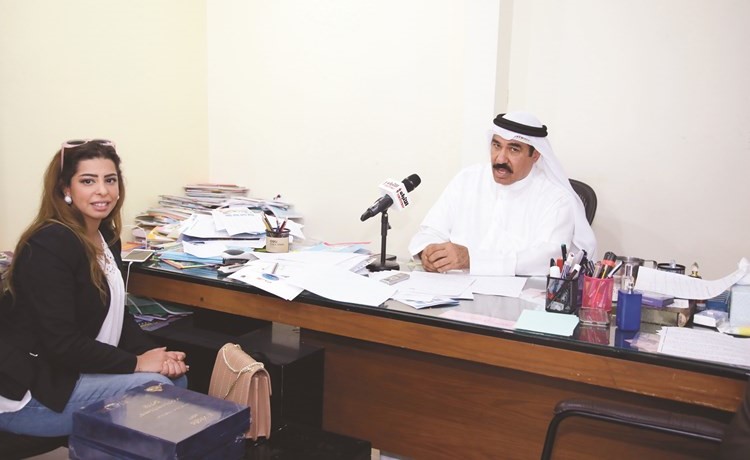 حمزة الخياط مع الزميلة دعاء خطاب	(عادل سلامة)﻿