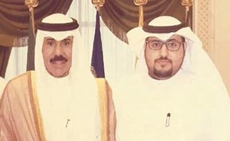 فهد العتيبي خلال لقائه مع سمو ولي العهد الشيخ نواف الاحمد﻿