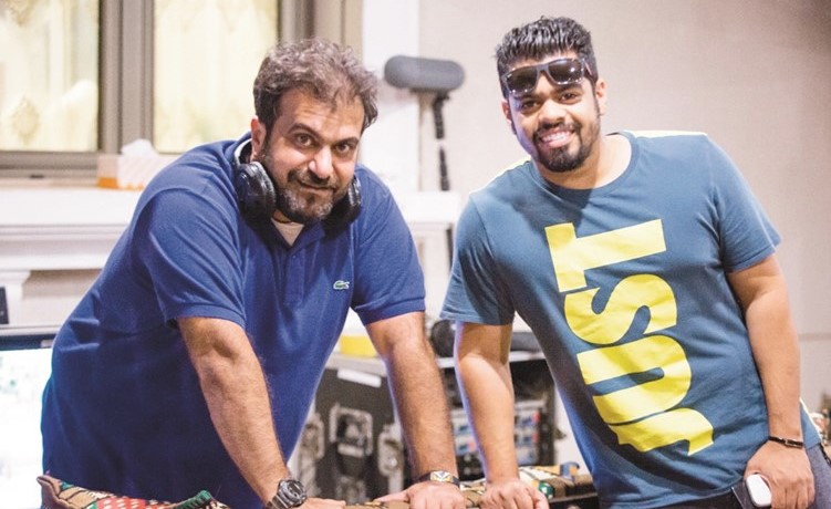 محمد الشعيبي مع المخرج مناف عبدال﻿