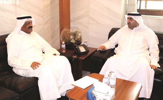 أسامة العتيبي مستقبلا عبدالعزيز الدخيل ﻿