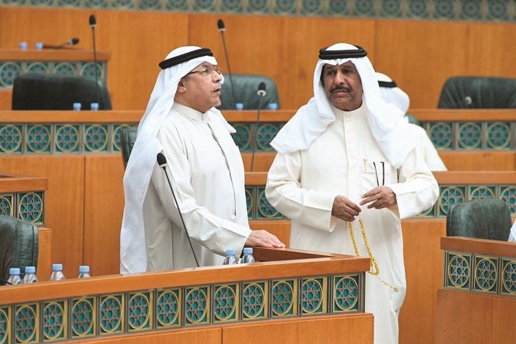 الشيخ خالد الجراح وحمد الهرشاني﻿