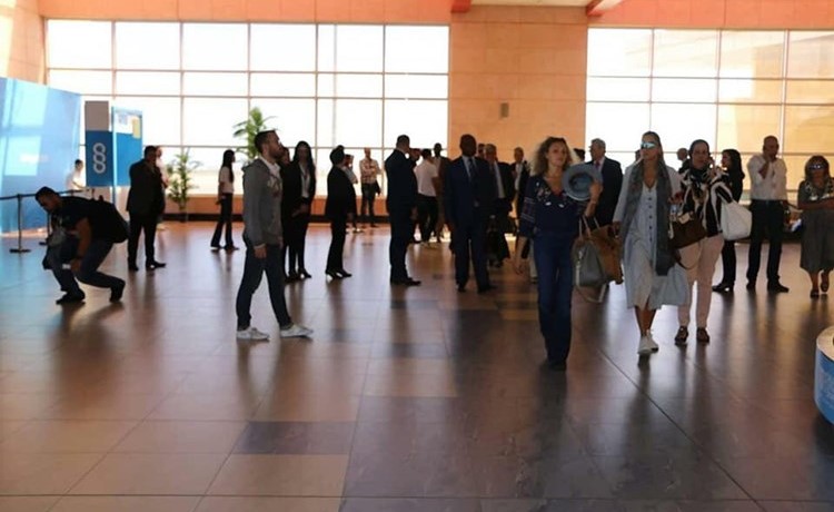 مطار شرم الشيخ يستقبل الوفود المشاركة في منتدى شباب العالم ﻿
