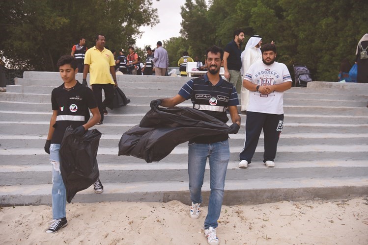 حصيلة كبيرة من عملية التنظيف حتى وقت متأخر من اليوم ﻿