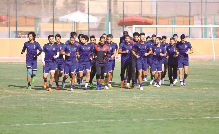 جانب من تدريبات الأهلي الأخيرة قبل المغادرة إلى تونس اليوم﻿