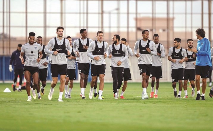 جانب من تدريب الهلال الأخير امس﻿