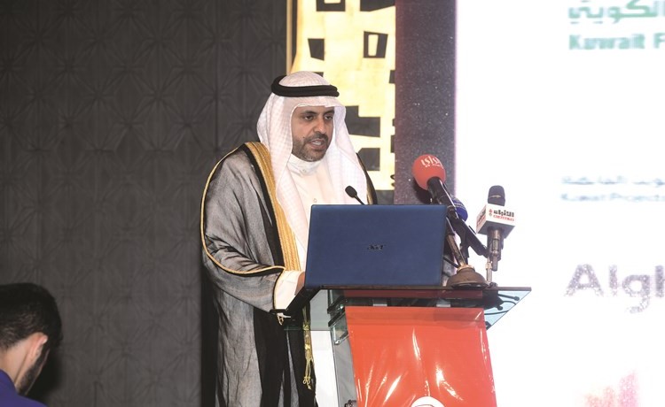 الجبري ملقيا كلمته خلال حفل افتتاح المؤتمر	(محمد هاشم)﻿