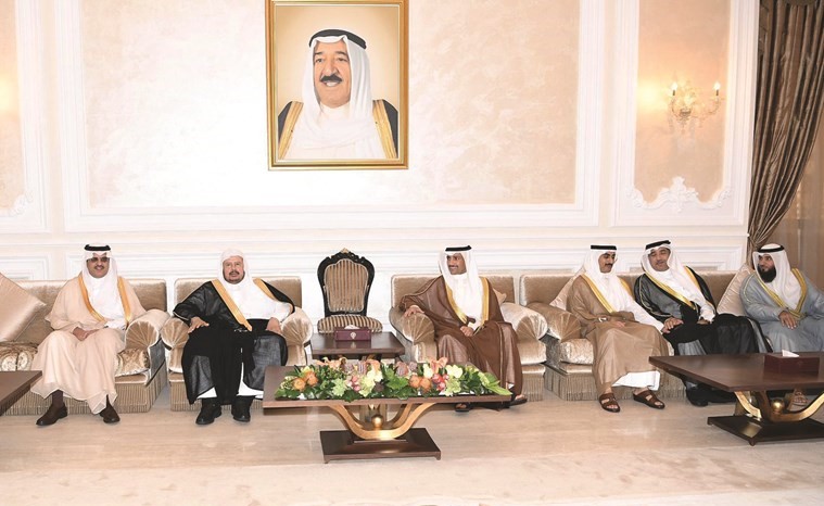 رئيس مجلس الأمة مرزوق الغانم ورئيس مجلس الشورى في المملكة العربية السعودية الشقيقة ود.عودة الرويعي وثامر الجابر والأمير سلطان بن سعد آل سعود وعلام الكندري﻿