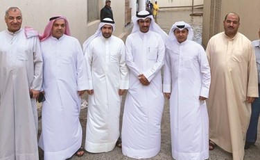 خالد الهضيبان وأعضاء في اتحاد الجمعيات خلال الجولة﻿