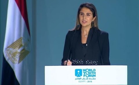 سارة أبو شعر تلقي كلمة ملهمة في منتدى الشباب العالمي بشرم الشيخ