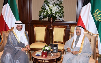 الأمير مستقبلاً رئيس مجلس الأمة ورئيس الوزراء