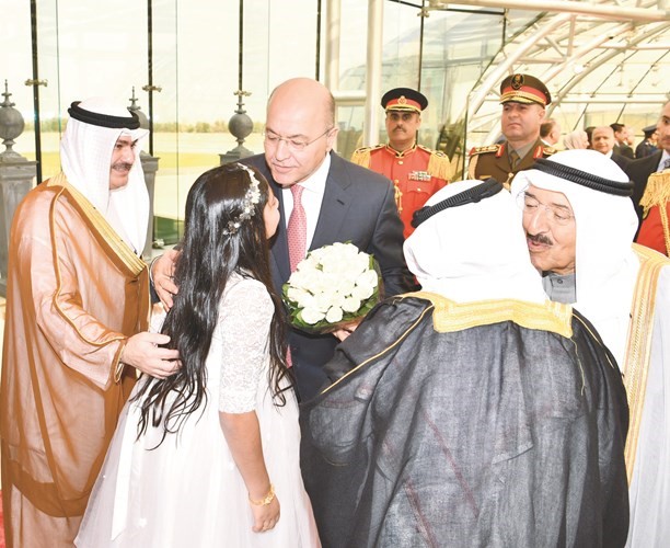 استقبال بالورود لصاحب السمو والرئيس العراقي ﻿