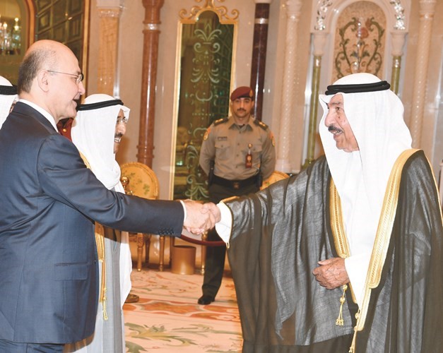 الشيخ جابرالعبد الله مرحبا بالرئيس العراقي ﻿