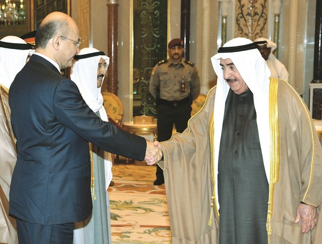 الشيخ سالم صباح الناصر مرحبا بضيف الكويت﻿