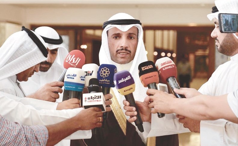 رئيس مجلس الامة مرزوق الغانم متحدثا﻿
