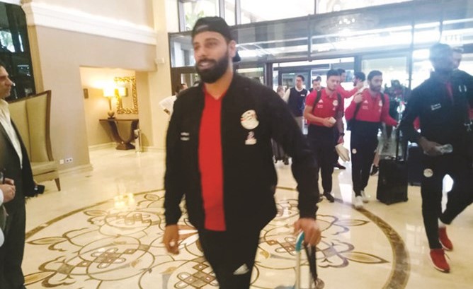 وصول بعثة المنتخب لفندق الإقامة في الإسكندرية﻿
