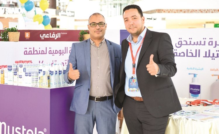 فريق شركة موستيلا خلال المهرجان ﻿