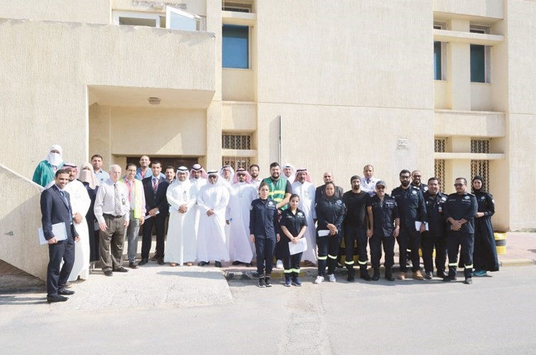 المشاركون في التمرين﻿
