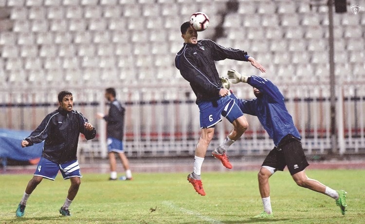 إلغاء مباراة البحرين.. والأزرق يواصل تدريباته