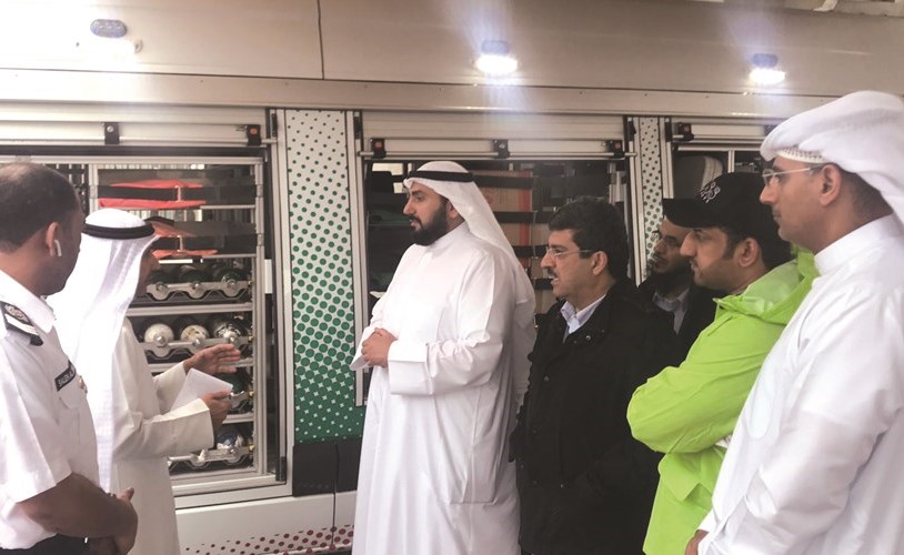 الشيخ د.باسل الصباح ود.مصطفى رضا لدى تفقد مستشفى الولادة﻿