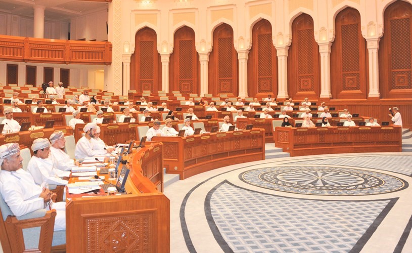 جانب من جلسات مجلس الدولة في دور الانعقاد السنوي الرابع من الفترة السادسة ﻿