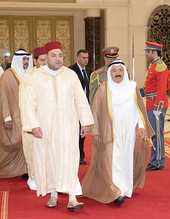 صاحب السمو الأمير الشيخ صباح الأحمد وجلالة الملك محمد السادس (أرشيفية)