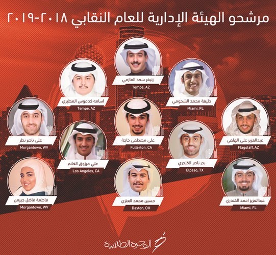 مرشحو قائمة الوحدة الطلابية لمقاعد الهيئة الإدارية ﻿