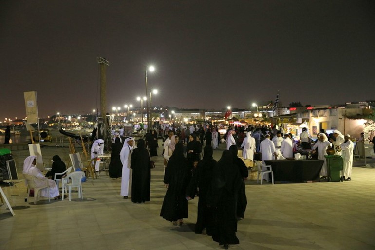 جانب من فعاليات مهرجان كتارا الثامن للمحامل التقليدية 