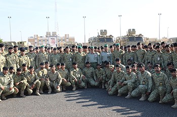 الرفاعي خلال زيارته لفرق الطوارئ: واصلوا جهودكم للحفاظ على الصورة المشرفة للحرس الوطني