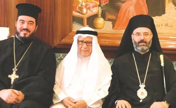 فهد المعجل متوسطا ضيفيه غطاس هزيم وافرام طعمة ﻿