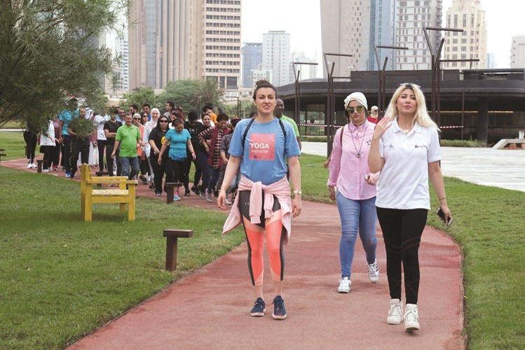  مشاركة مميزة في Wellness Walk﻿
