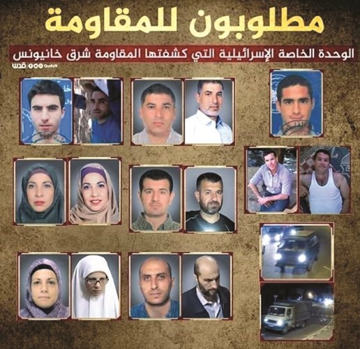 الصورة التي نشرتها كتائب القسام للمشتبه بهم﻿