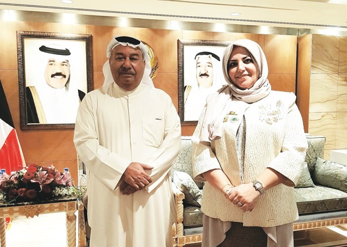السفير الكويتي بمصر يستقبل وفد جمعية حماية البيئة