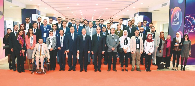 الرئيس عبد الفتاح السيسي يشهد افتتاح الدورة الثانية والعشرين لمؤتمر ومعرض القاهرة الدولي للاتصالات وتكنولوجيا المعلومات﻿