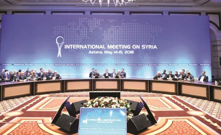 صورة ارشيفية لاجتماعات استانا﻿