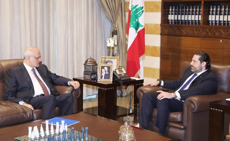 رئيس الحكومة المكلف سعد الحريري مستقبلا وزير المالية علي حسن خليل-(محمود الطويل)﻿