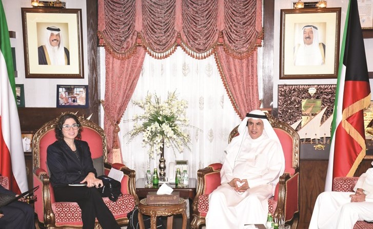 صالح الفضالة مستقبلا المقررة الخاصة بالأمم المتحدة والمعنية بحقوق الأشخاص ذوي الإعاقة كاتالينا ديفانداس أغيلار﻿