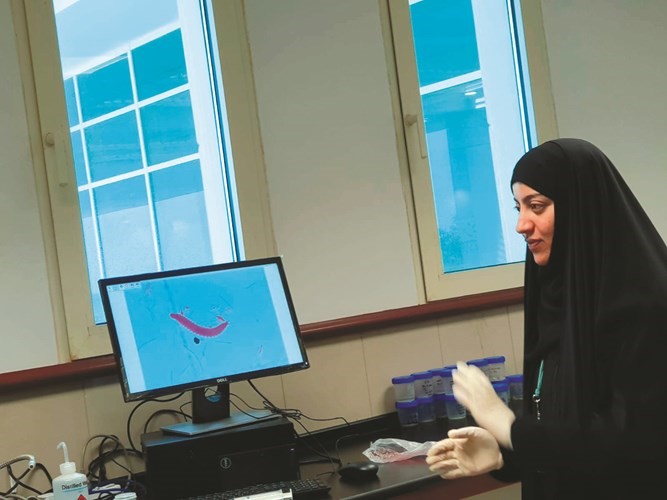 طلبة «جيولوجيا البترول» يزورون مختبرات «الأحياء البحرية»