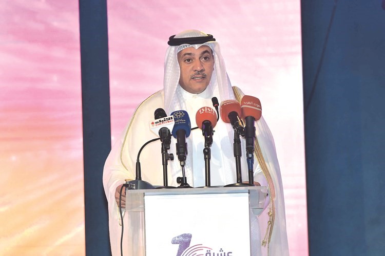 م.سالم الأذينة متحدثا خلال الحفل﻿