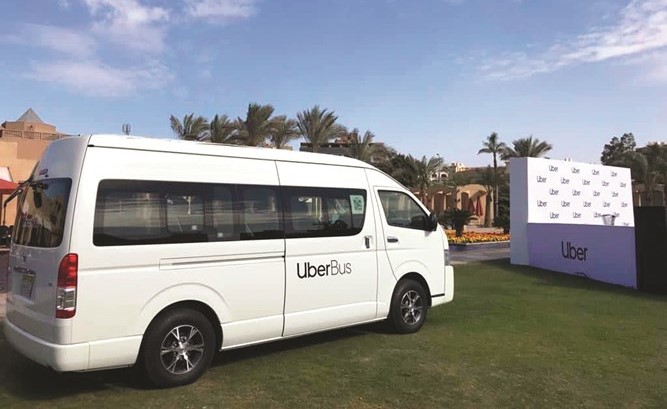 إطلاق «أوبر باص» أول مرة بالعالم.. من القاهرة