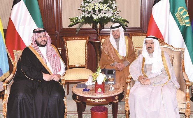صاحب السمو الأمير خلال استقباله صاحب السمو الملكي الأمير تركي بن محمد بن فهد ﻿