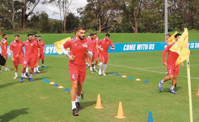 من تدريبات منتخب لبنان في معسكره بأستراليا﻿
