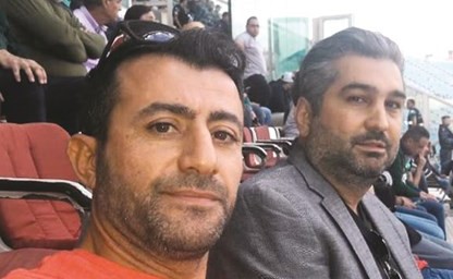 موسى حجيج إلى جانب رئيس النادي أسعد سقال﻿