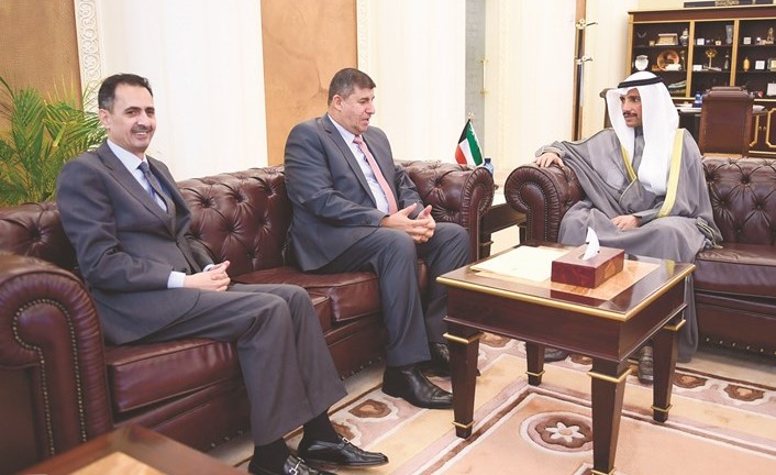 الغانم مع عضو البرلمان في مملكة الأردن﻿
