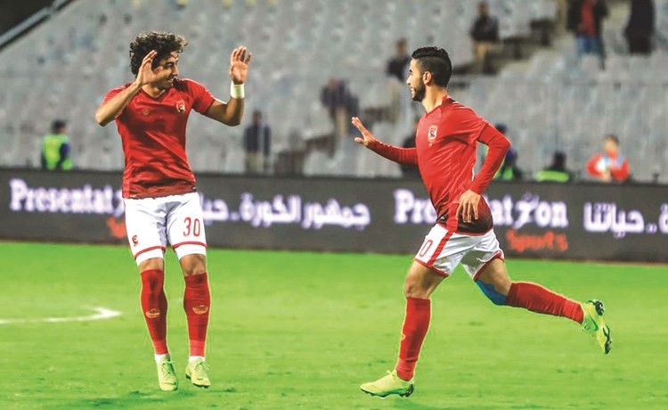 ناصر ماهر فرحا بالهدف الاول ﻿