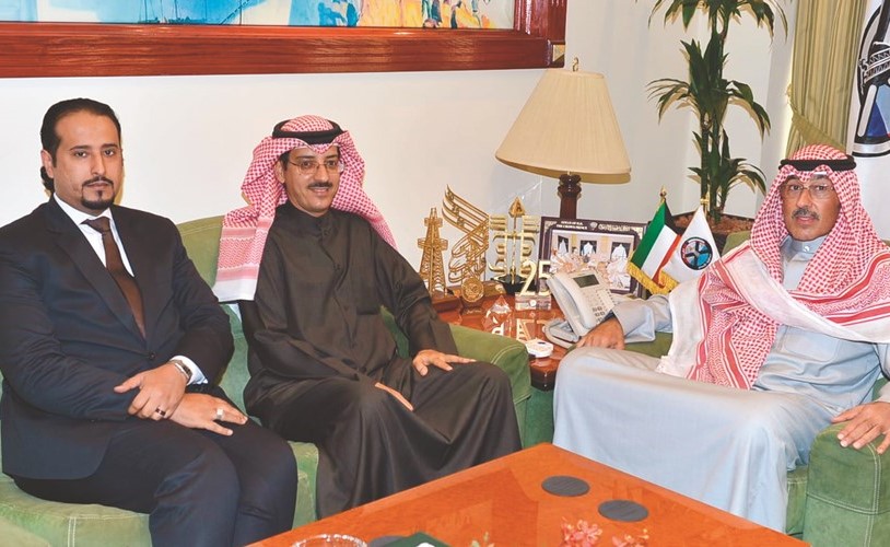 الشيخ فواز الخالد مستقبلا الخنين والمهنا﻿